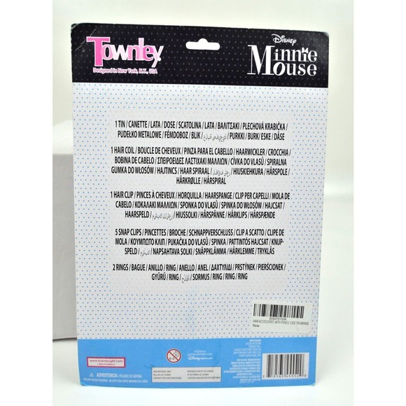 Disney Minnie Mouse Townley Girls Hair Accessories with Tin Pencil Case Gift Set - Picture 3 of 4